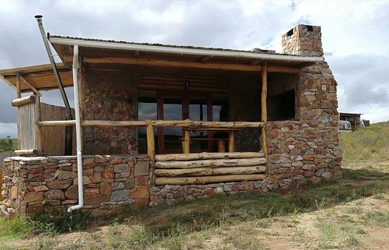 Vlakvark's stone and timber exterior with its veranda